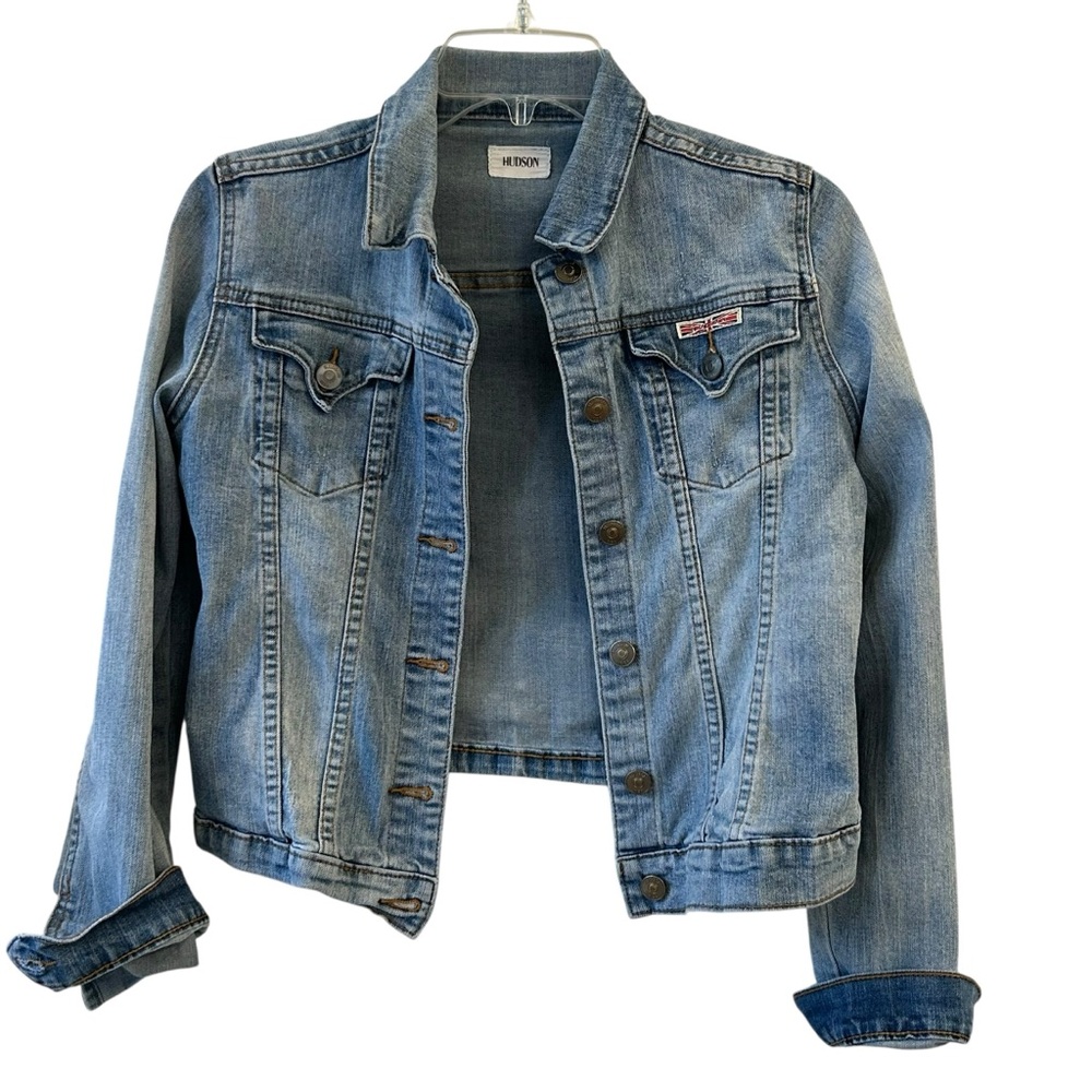 HUDSON Light Blue Jean Jacket Girls Teen Young Adult XL